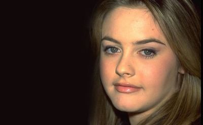 Teenager portrait of Alicia Silverstone.